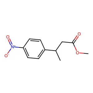 Methyl 3-(4-nitrophenyl)butanoate structure