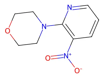 4-(3-Nitropyridin-2-yl)morpholine structure