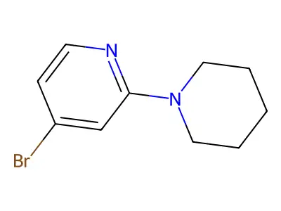4-Bromo-2-piperidinopyridine structure