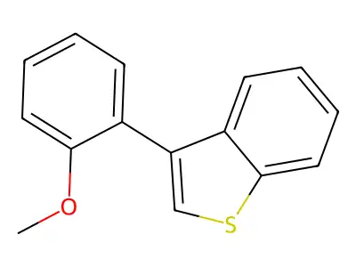 3-(2-Methoxyphenyl)-1-benzothiophene structure