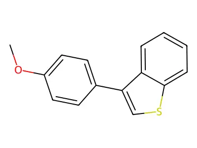 3-(4-Methoxyphenyl)-1-benzothiophene structure