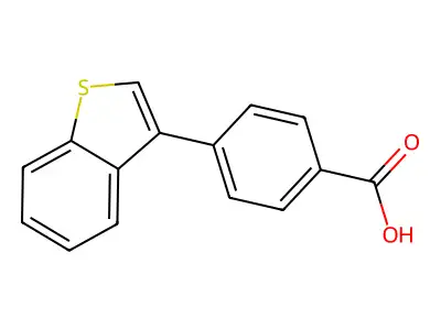4-(1-Benzothien-3-yl)benzoic acid structure