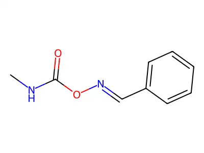 Benzaldehyde, O-(methylcarbamoyl)oxime structure
