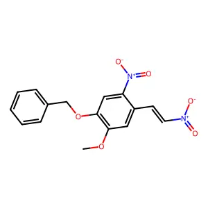 1-Methoxy-4-nitro-5-(2-nitroethenyl)-2-phenylmethoxybenzene structure