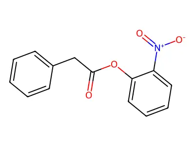 Benzeneacetic acid, 2-nitrophenyl ester structure