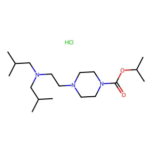 Propiophenone, 3-(4-(beta-isobutoxyphenethyl)-1-piperazinyl)-4'-methoxy-2-methyl-, dihydrochloride structure