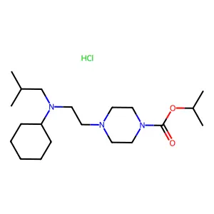 Propiophenone, 4'-fluoro-3-(4-(beta-methoxyphenethyl)-1-piperazinyl)-2-methyl-, dihydrochloride structure