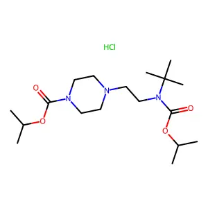 3-(4-(beta-Ethoxyphenethyl)-1-piperazinyl)-4'-fluoro-2-methylpropiophenone dihydrochloride structure