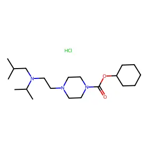 3-(4-(beta-Methoxyphenethyl)-1-piperazinyl)-1-(2-thienyl)-1-propanone dihydrochloride structure