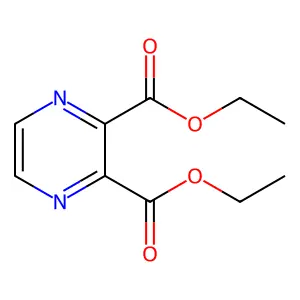 2,3-Pyrazinedicarboxylic acid, diethyl ester structure