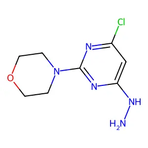 2-Morpholino-4-chloro-6-hydrazinopyrimidine structure