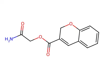 2-Amino-2-oxoethyl 2H-chromene-3-carboxylate structure
