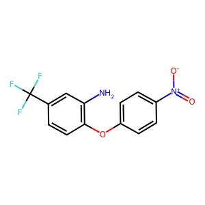 Benzeneamine, 2-(4-nitrophenoxy)-5-(trifluoromethyl)- structure