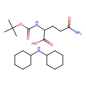 Boc-L-Gln-OH*DCHA structure