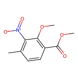 Methyl 2-methoxy-4-methyl-3-nitrobenzoate structure