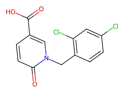 Methyl 1-(3,4-difluorobenzyl)-6-oxo-1,6-dihydropyridine-3-carboxylate structure