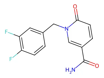 1-(3,4-Difluorobenzyl)-6-oxo-1,6-dihydro-3-pyridinecarboxamide structure