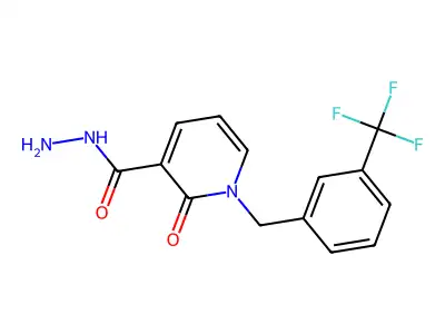 2-Oxo-1-[3-(trifluoromethyl)benzyl]-1,2-dihydro-3-pyridinecarbohydrazide structure
