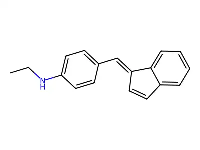 4-((1H-Inden-1-ylidene)methyl)-N-ethylaniline structure