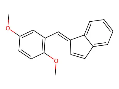1-[(2,5-Dimethoxyphenyl)methylidene]indene structure
