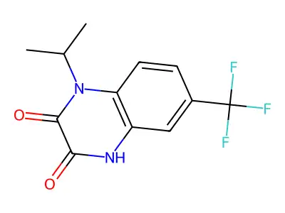 1-Isopropyl-6-(trifluoromethyl)-1H,4H-quinoxaline-2,3-dione structure
