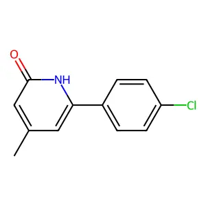 6-(4-chlorophenyl)-4-methylpyridin-2(1H)-one structure