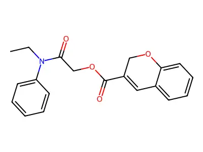2-(Ethyl(phenyl)amino)-2-oxoethyl 2H-chromene-3-carboxylate structure