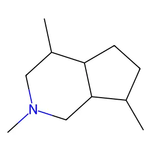(4S,4aR,7S,7aS)-Octahydro-2,4,7-trimethyl-1H-cyclopenta(c)pyridine structure