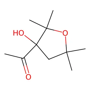 Ketone, 3-hydroxy-2,2,5,5-tetramethyltetrahydro-3-furyl methyl- structure