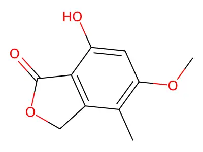7-Hydroxy-5-methoxy-4-methylisobenzofuran-1(3H)-one structure