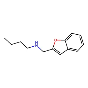 N-(1-benzofuran-2-ylmethyl)butan-1-amine structure