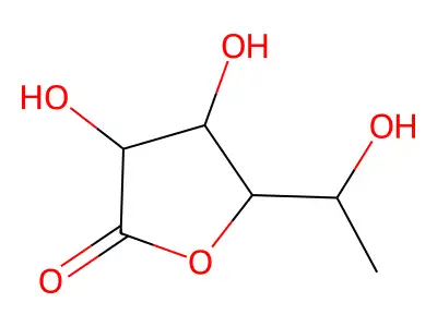 6-Deoxy-L-galactonolactone structure