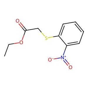 Ethyl 2-((2-nitrophenyl)thio)acetate structure
