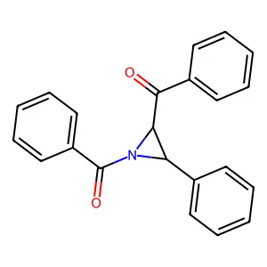(3-Phenylaziridine-1,2-diyl)bis(phenylmethanone) structure