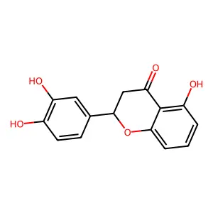 4H-1-Benzopyran-4-one, 2-(3,4-dihydroxyphenyl)-2,3-dihydro-5-hydroxy-, (S)- structure