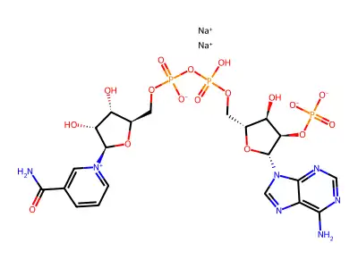 Nadide phosphate disodium structure