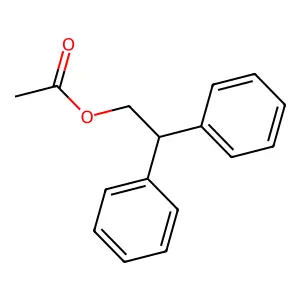 Benzeneethanol, alpha-phenyl-, acetate structure