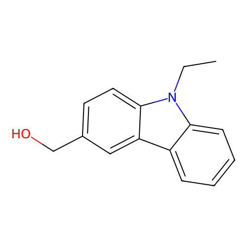 (9-ethyl-9H-carbazol-3-yl)methanol structure