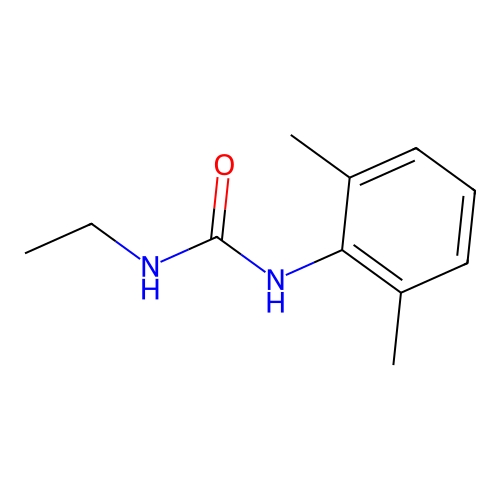 N-(2,6-dimethylphenyl)-N'-ethylurea structure