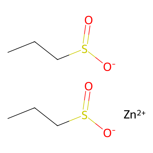 Zinc(II) propane-1-sulfinate structure