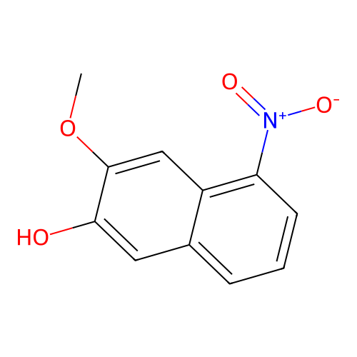 5-Nitro-3-methoxy-2-naphthol structure