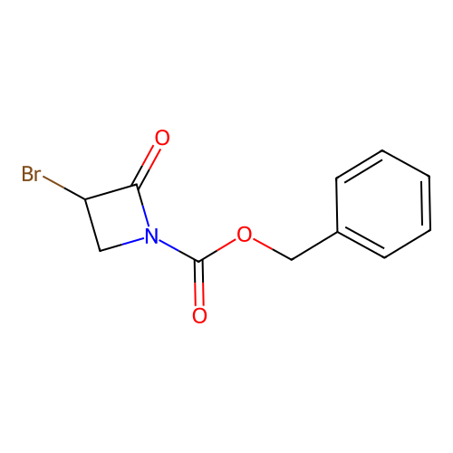 Benzyl 3-bromo-2-oxoazetidine-1-carboxylate structure