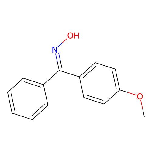 4-Methoxybenzophenone oxime structure