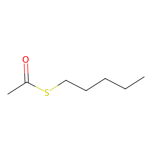 Ethanethioic acid, S-pentyl ester structure