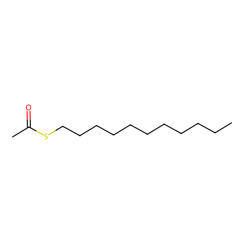 Acetic acid, thio-, S-undecyl ester structure