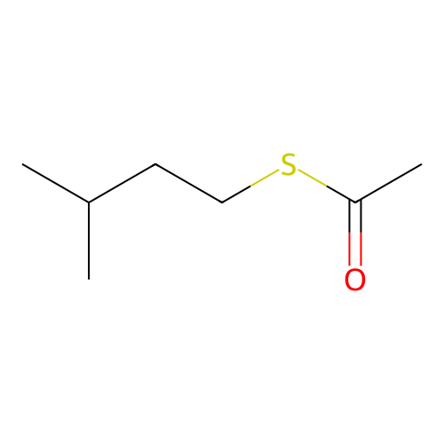 Acetic acid, thio-, S-isopentyl ester structure