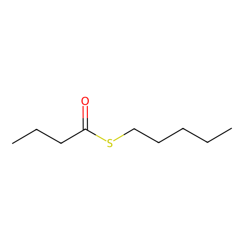 Butanethioic acid, S-pentyl ester structure