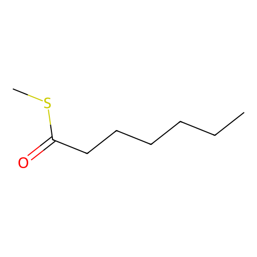 S-Methyl heptanethioate structure