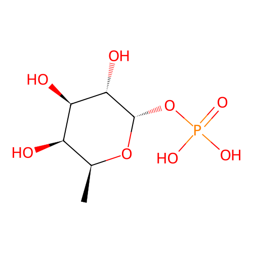 α-L-岩藻糖-1-磷酸酯 structure