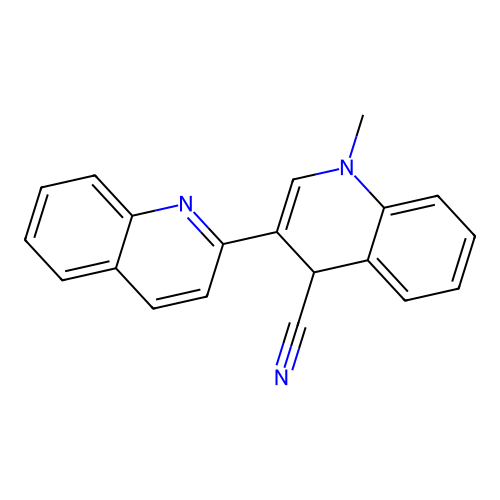 1'-Methyl-1',4'-dihydro-2,3'-biquinoline-4'-carbonitrile structure